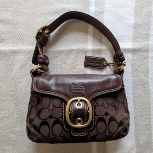 Coach Brown Signature Shoulder Bag